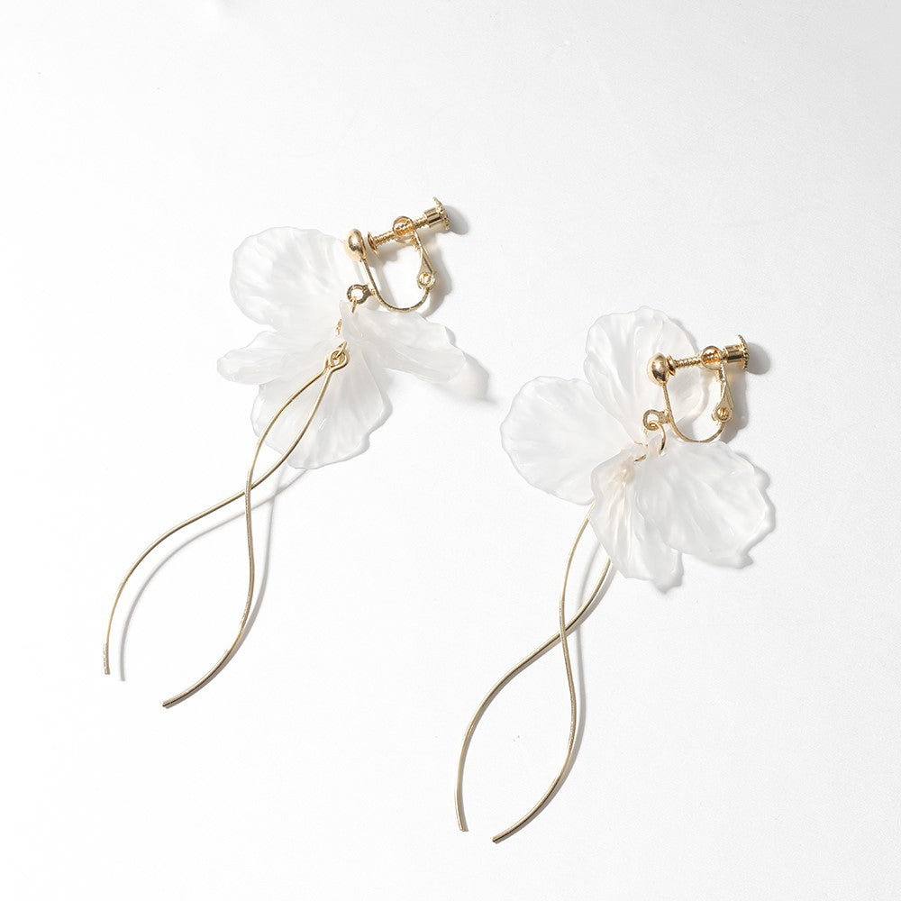 Eternal Petal Elegant Trendy Ear Clip Earrings