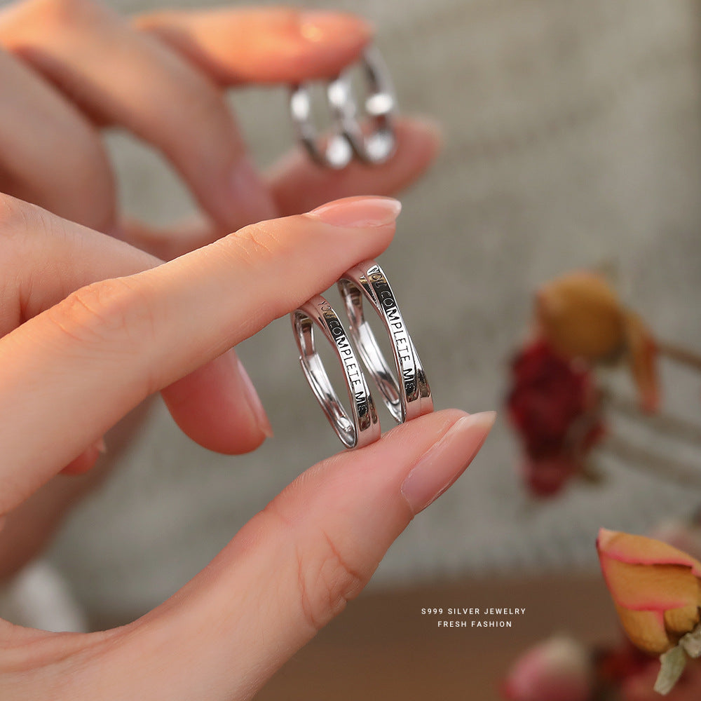 With You Valentine's Day Couple Simple Rings