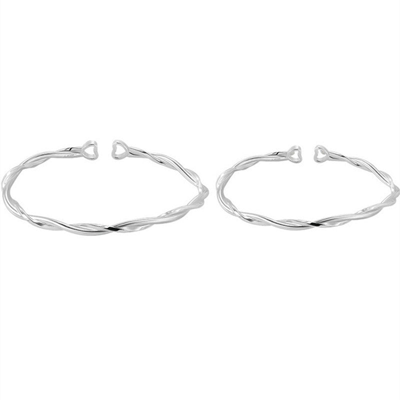Mobius Strip Couple Pair Of Solid Gift For Boyfriend Or Bracelet