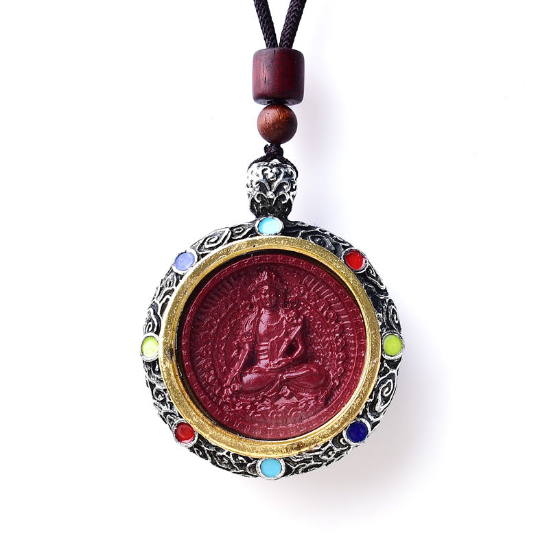 Buddha Statue Cinnabar Niche For Of The Zodiac Guardian Pendants