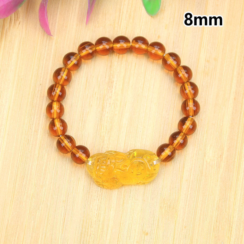 Running Rivers Lakes Live Imitation Obsidian Gilt Six Words Mantra Bracelet