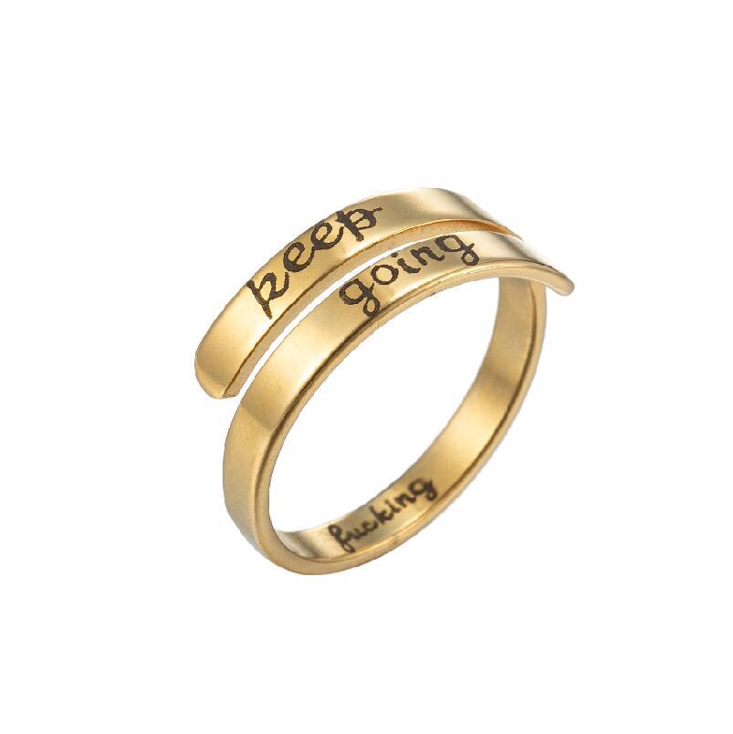 Women's Vintage Open Fashion Stainless Steel Adjustable Rings