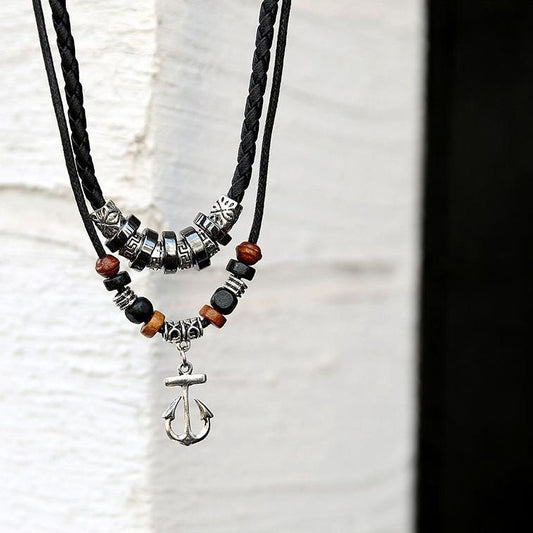 Anchor Male Retro Hipster Clavicle Chain Version Couple Necklaces