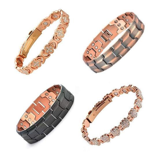 Women's Magnet Affordable Luxury Fashion Clover Alloy Diamond Single Bracelet