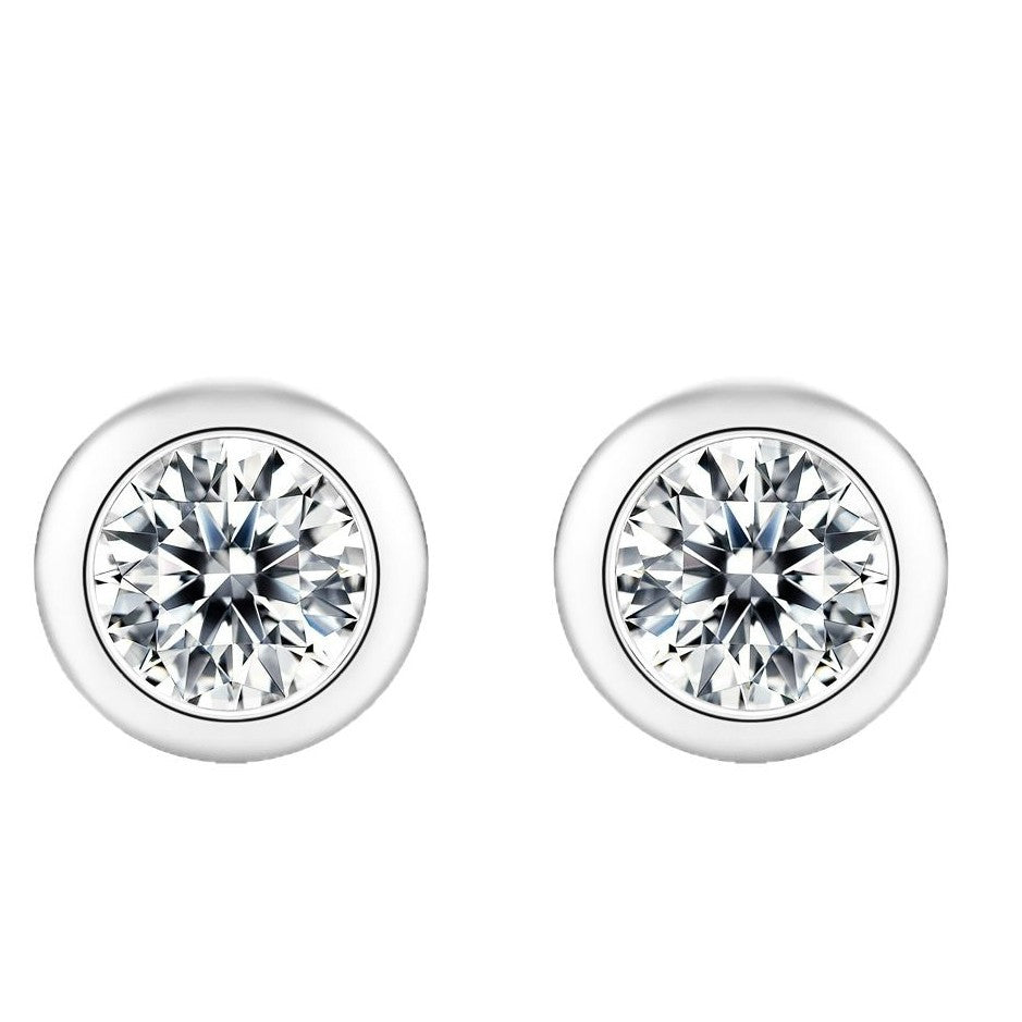 Cool Classic Bubble Sier Simple Eardrops Earrings