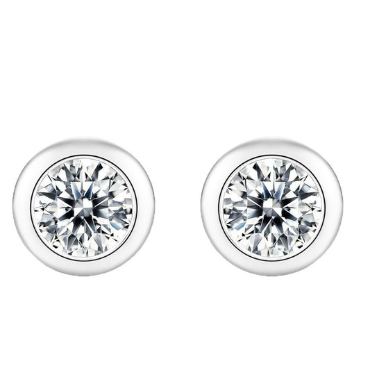 Cool Classic Bubble Sier Simple Eardrops Earrings