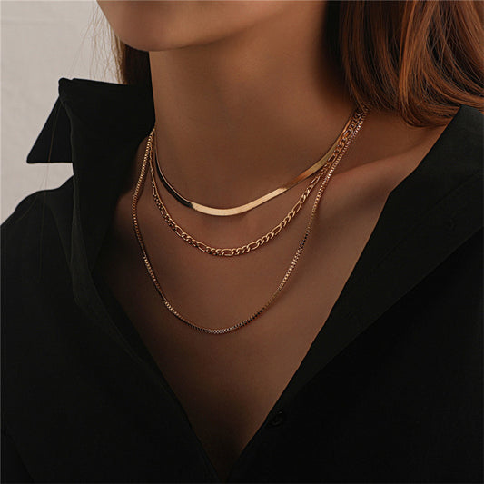 Women's Punk Hip Hop Popular Short Clavicle Necklaces
