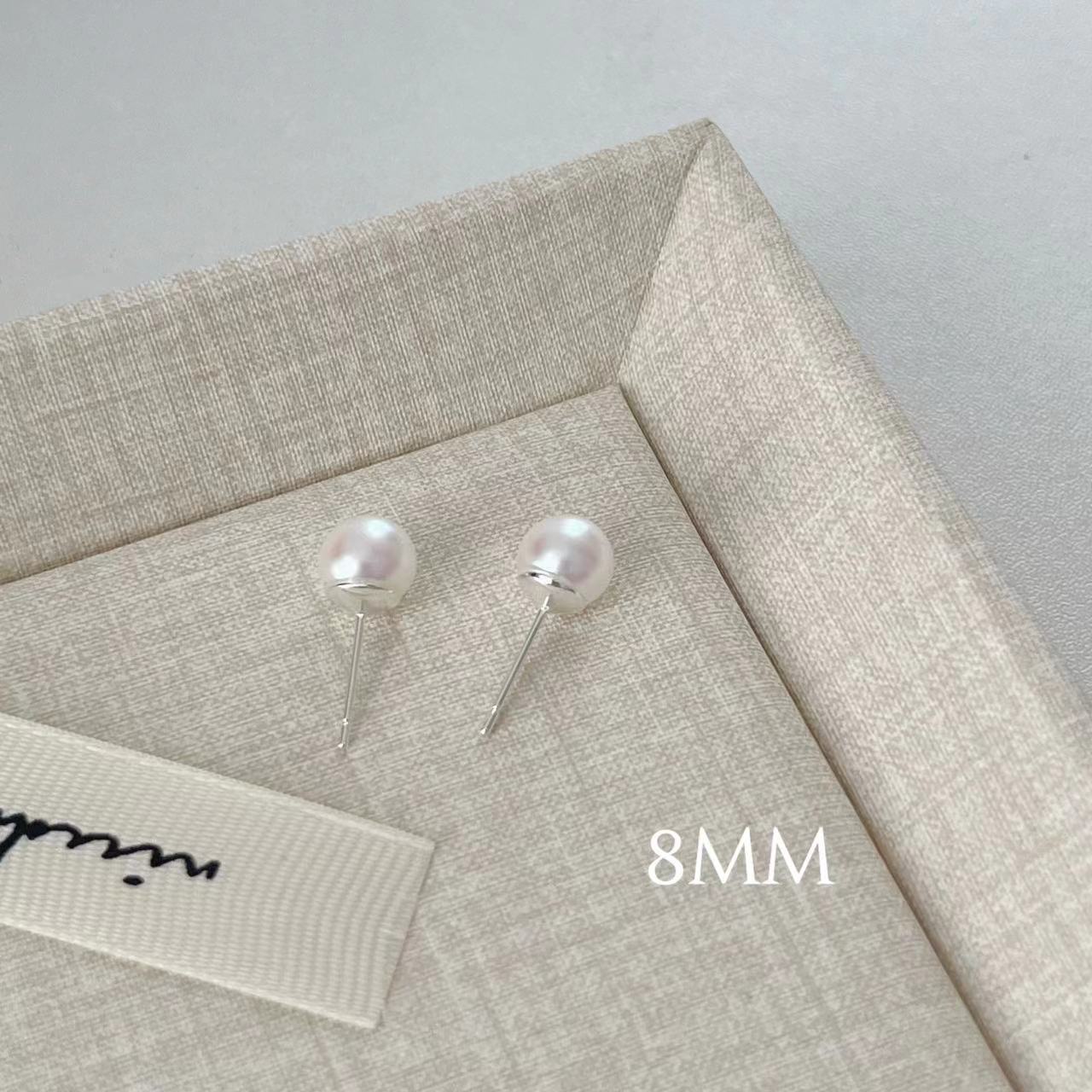 Women's High-grade Sweet Elegance Pink White Pearl Earrings