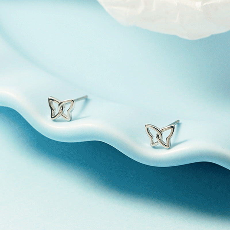 Women's Butterfly Niche Design Small Exquisite Trendy Stud Earrings