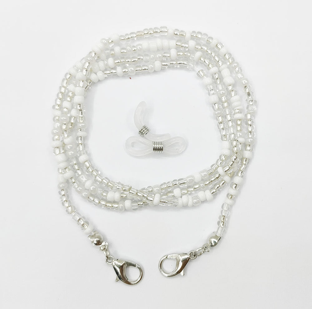 Mask Lanyard Glass Beads Eyeglasses Chain Necklaces