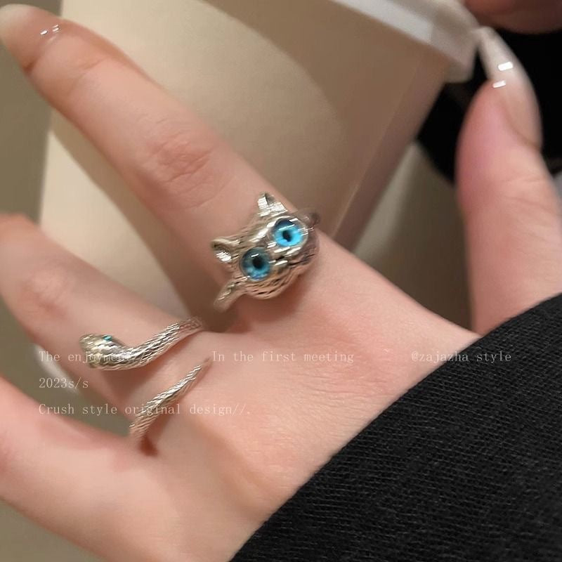 Female Fashion Personalized Cold Style Index Finger Rings