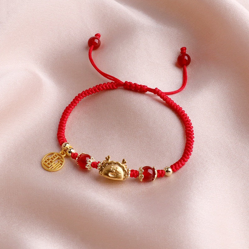 Dragon Life Red Rope Female Hand Bracelets