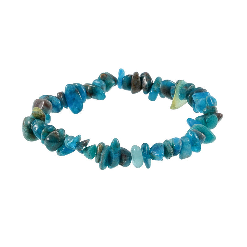 Gravel Stone Stretch Colorful Green Pine Bracelets