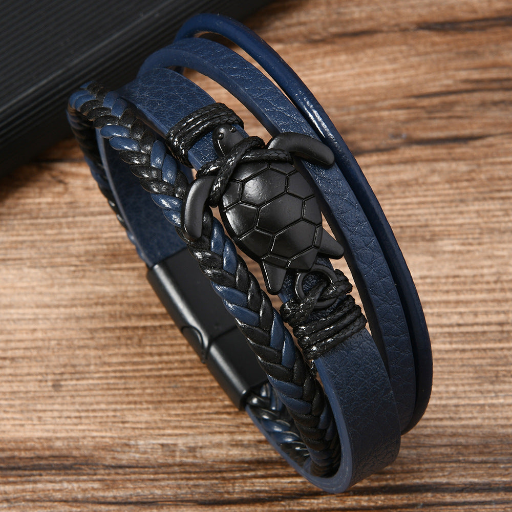 Men's Jewelry Fashion Leather Rope Hand Weaving Bracelets