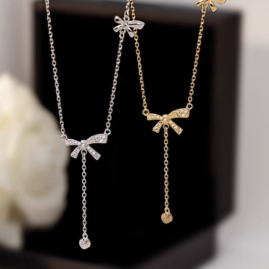 Women's Bow High Sense Light Luxury Minority Clavicle Chain Necklaces
