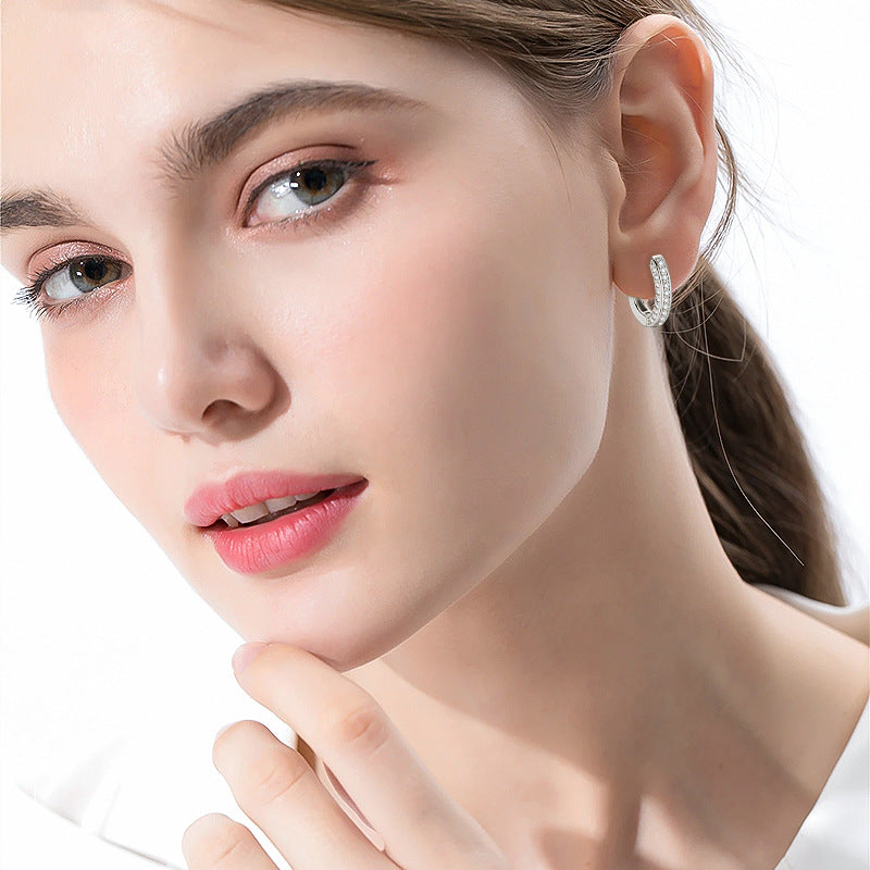 High-grade Moissanite Eardrop Sterling Sier Gold Earrings