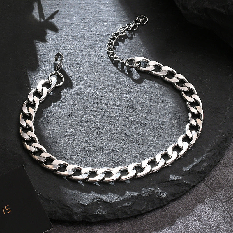 Men's Titanium Steel No Fading Cuban Link Bracelets