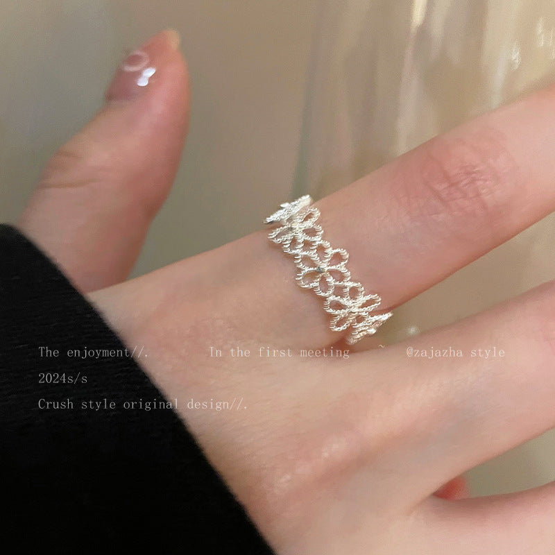 Niche Design Female Temperament Wild Personality Rings