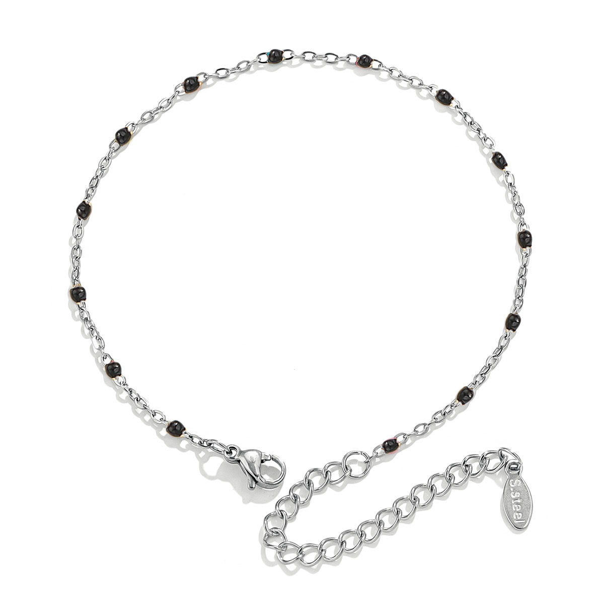 Niche Design Stainless Steel Enamel Cross Chain Bracelets