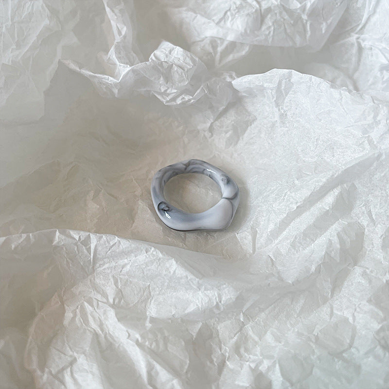 Resin Candy Color Cute Hand Jewelry Rings