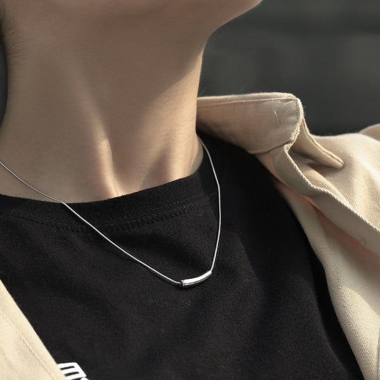 Eggplant Clavicle Chain Titanium Steel Female Necklaces