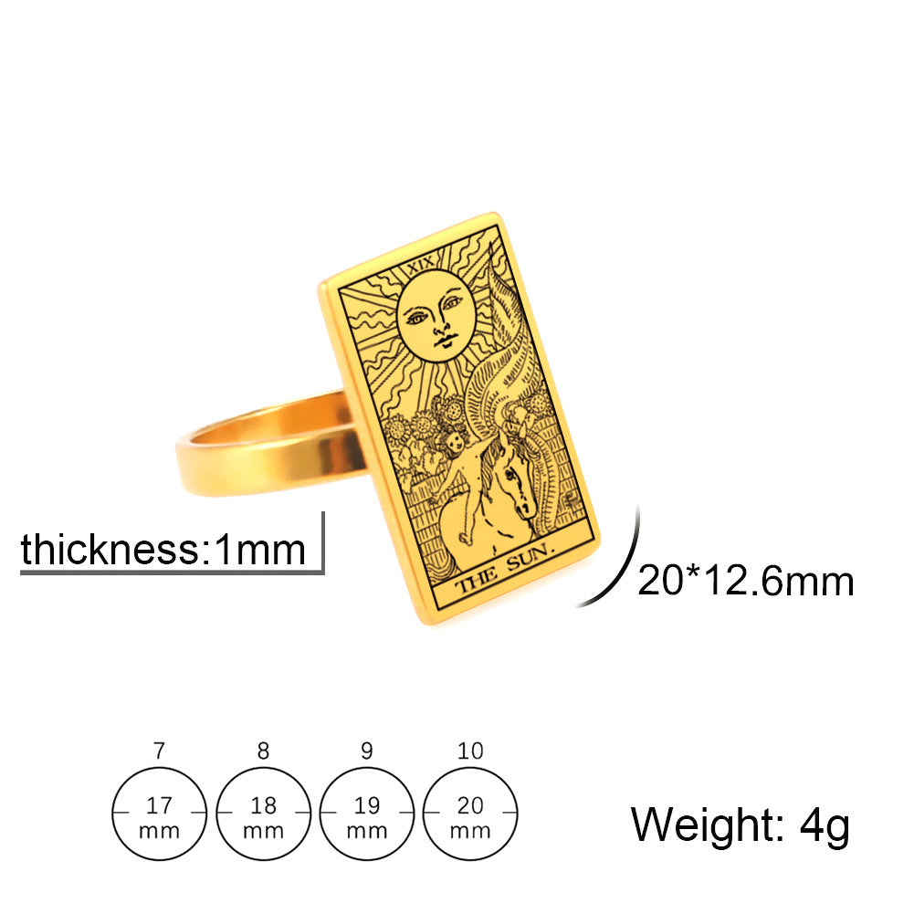 Women's & Men's Stainless Steel Personality Fashion Gift For Rings