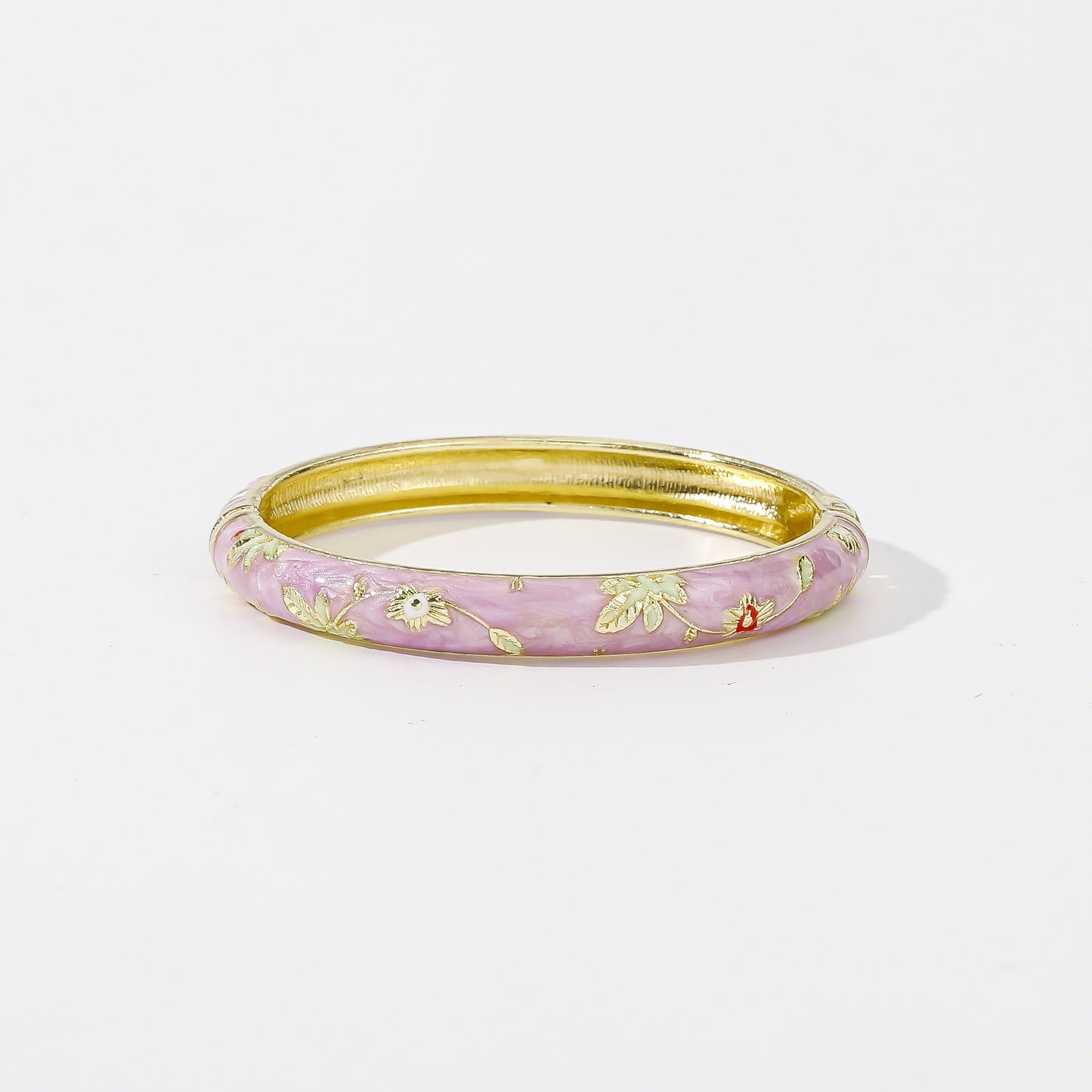 Old Zinc Alloy Imperial Palace Tourist Souvenir Enamel Bracelets