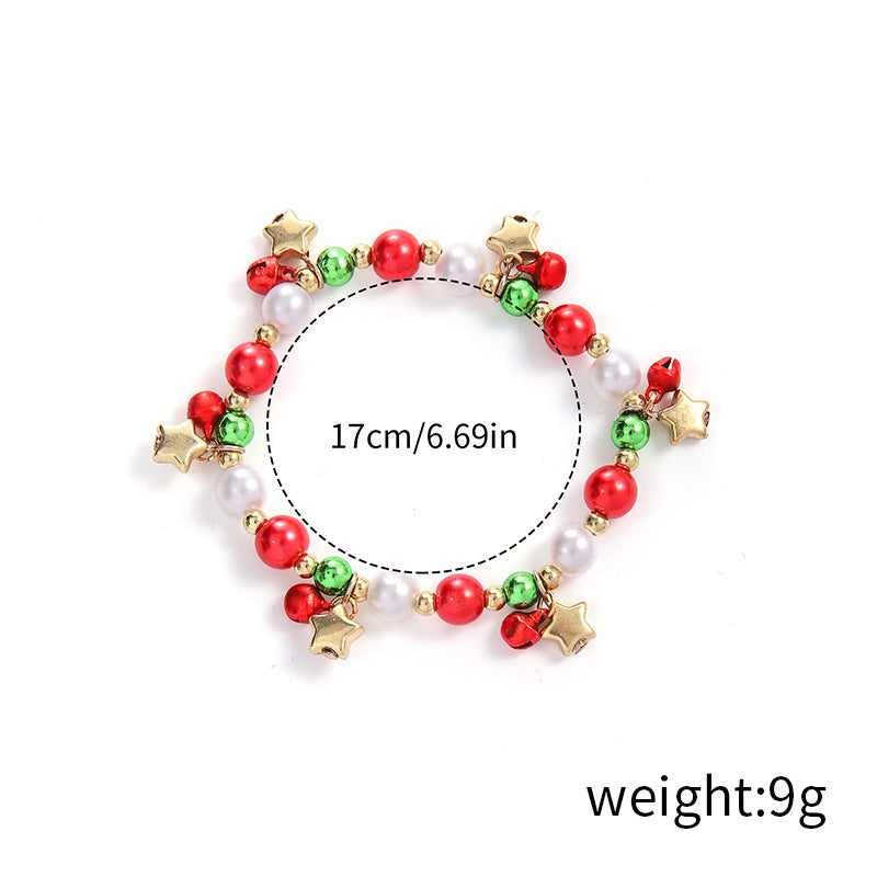 Christmas Bell Snowflake Elk Tree Festive Bracelets