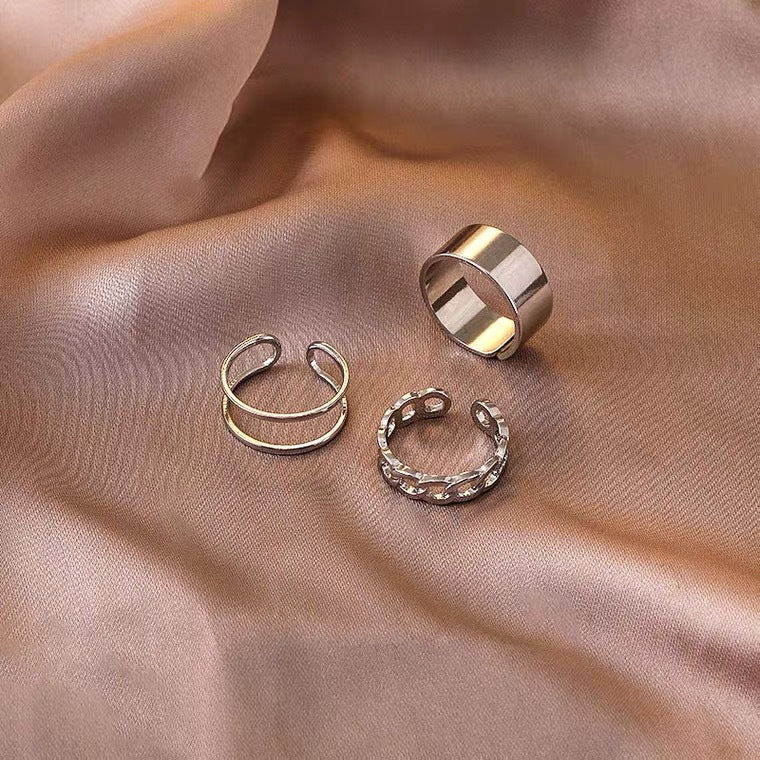 Personalized Hip Hop Open Adjustable Index Finger Knuckle Cold Ring