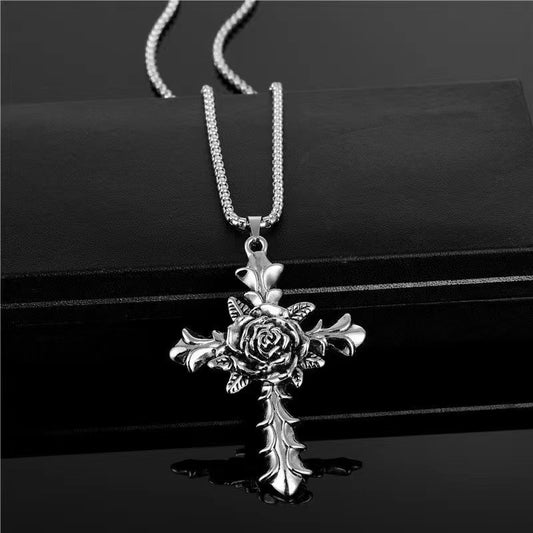 Women's & Men's Cross Hip Hop Cool Earth Disco Necklaces