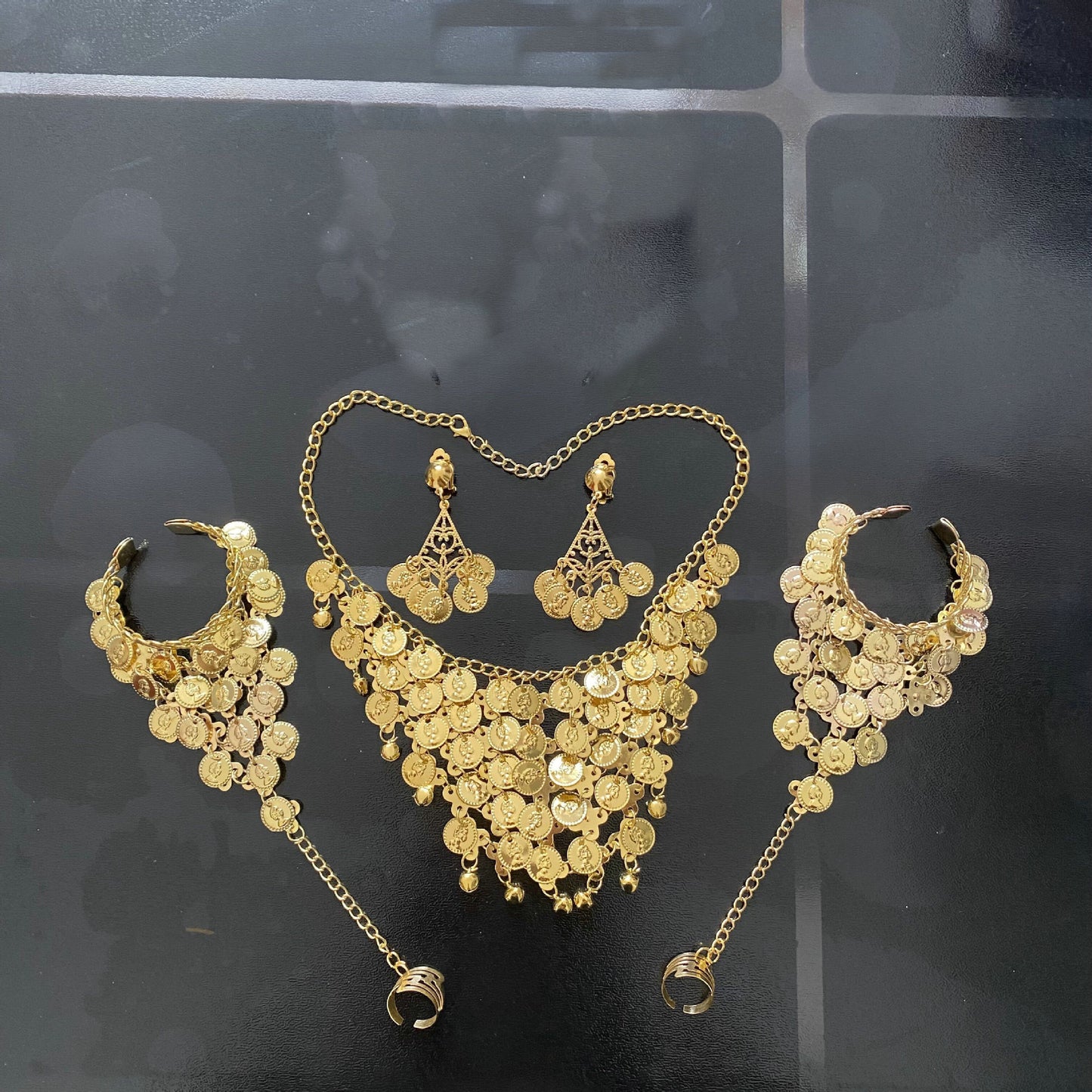Performance Costume Belly Gold Beauty Head Hair Bracelets
