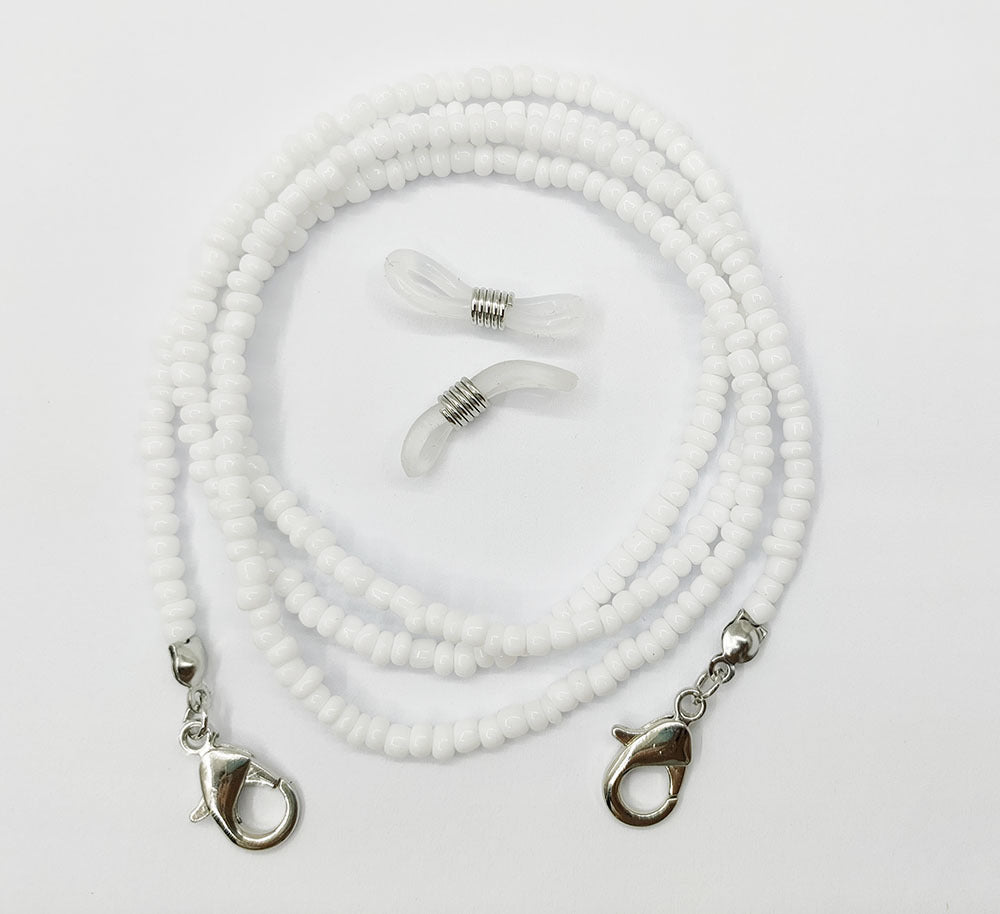 Mask Lanyard Glass Beads Eyeglasses Chain Necklaces