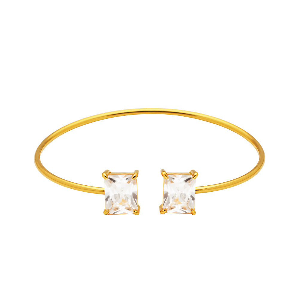 Female Fashion Design Sense Color Square Bracelets