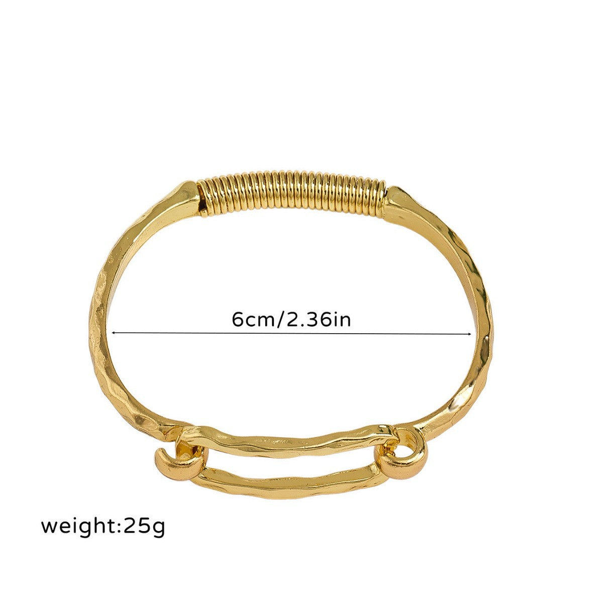 Eye-catching Hollow Oval Geometric Heart-shaped Fashion Bracelet