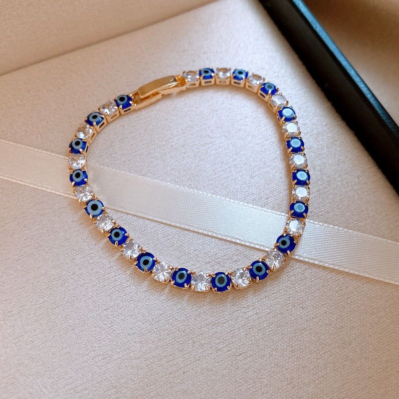 Irregular Square Flower Heart Water Drops Light Luxury High Bracelet