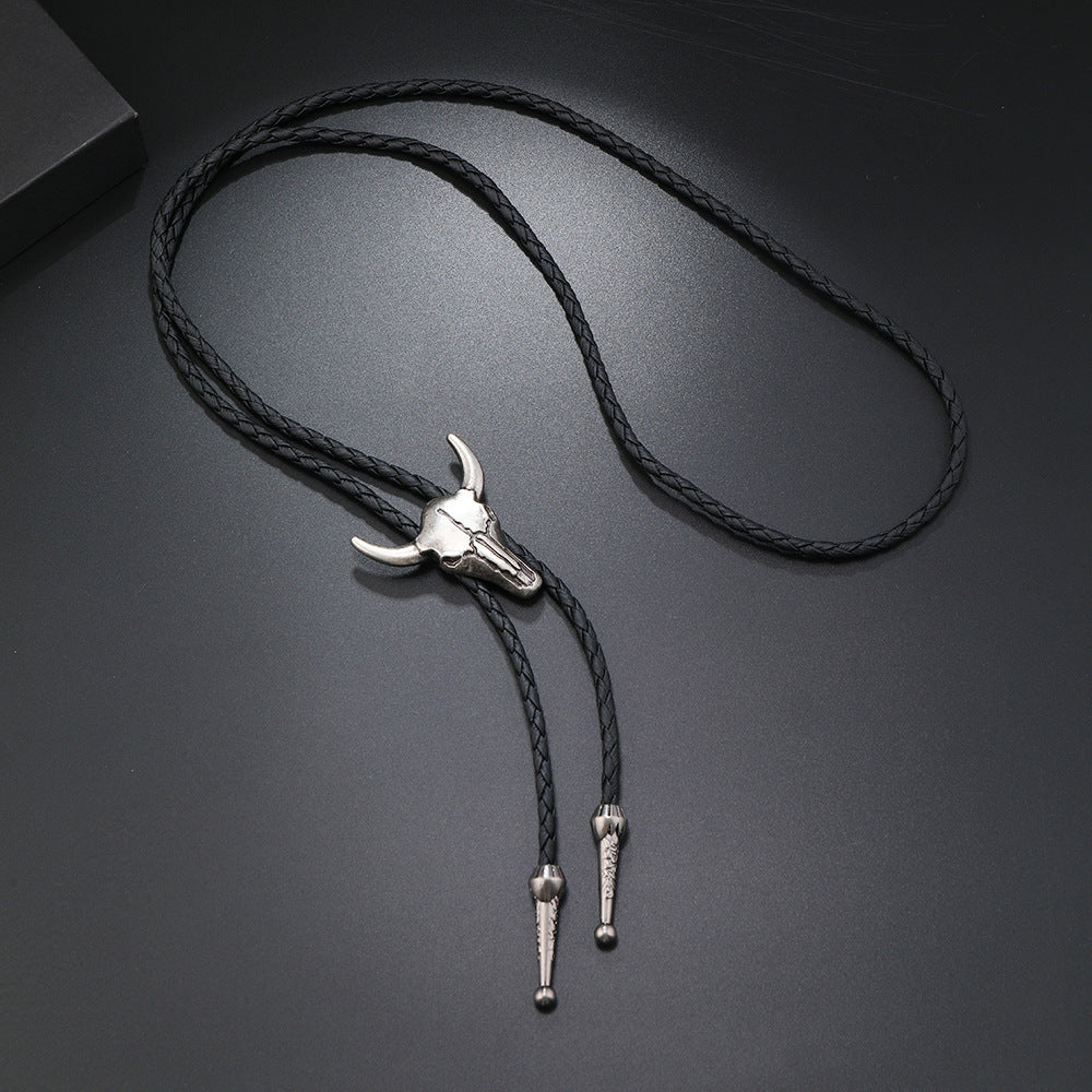 Men's Cow Head Accessories Sweater Chain Creative Necklaces