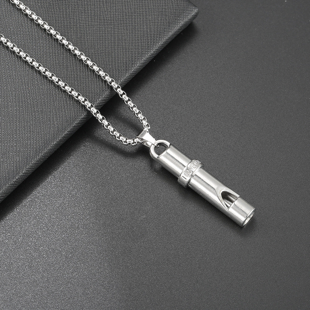 Women's & Men's Style Titanium Steel Versatile Retro Personalized Necklaces