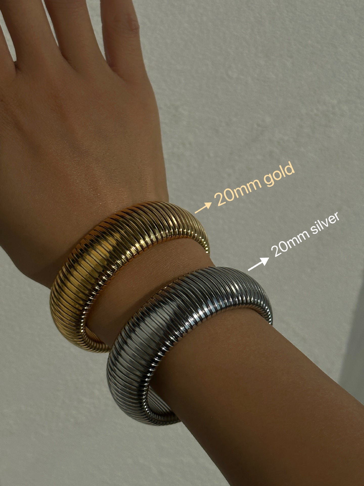 Plated Titanium Steel Vintage Elastic Gypsy Bracelet