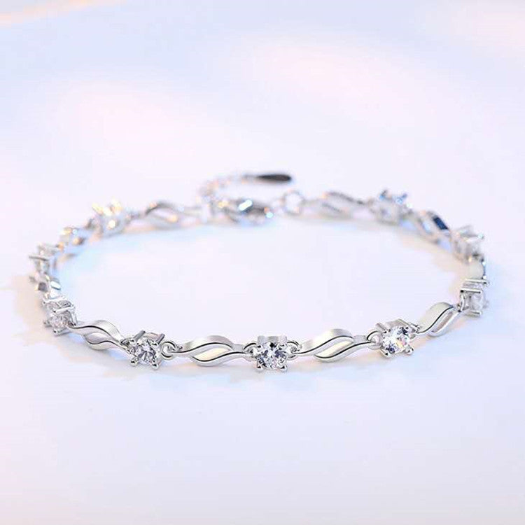 Crystal Love Simple Personality Mori Style Bracelets