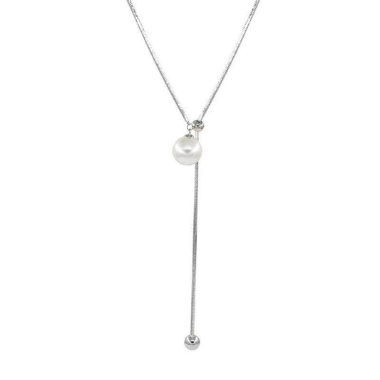 Women's Style Pull Pearl Long High-grade Design Necklaces