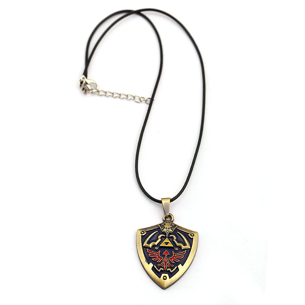 Game Ornament Legend Of Zelda Shield Necklaces