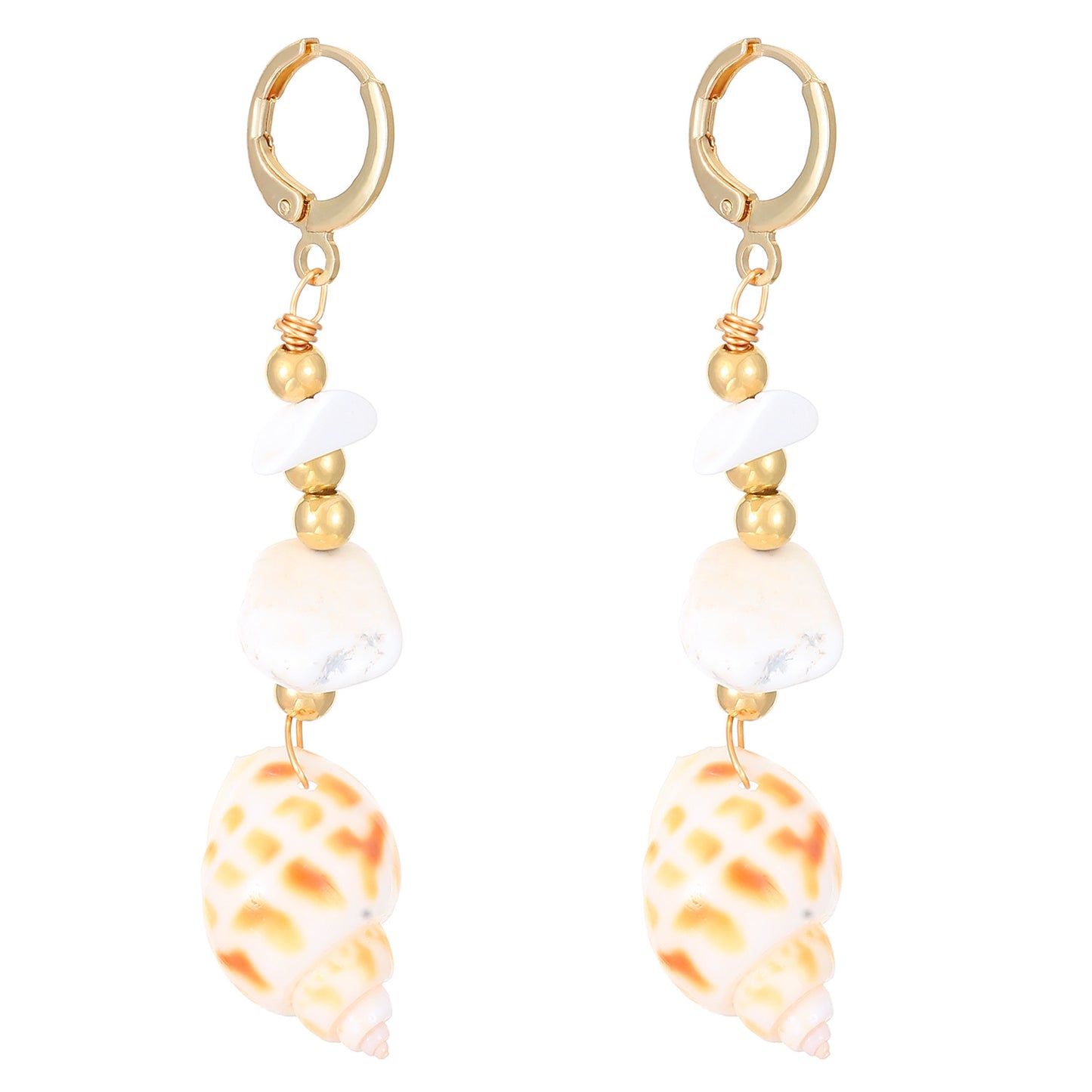 Starfish Spiral Pattern Ear Wind High Sense Ocean Jewelry Set