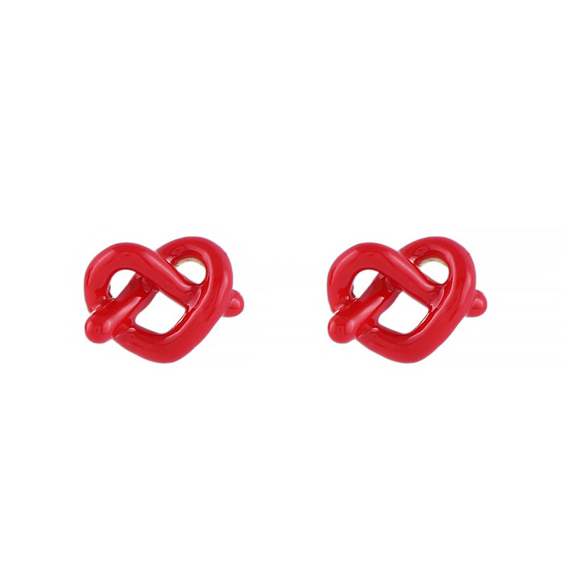 Knot Refined Simple High-grade Love Knotted Earrings