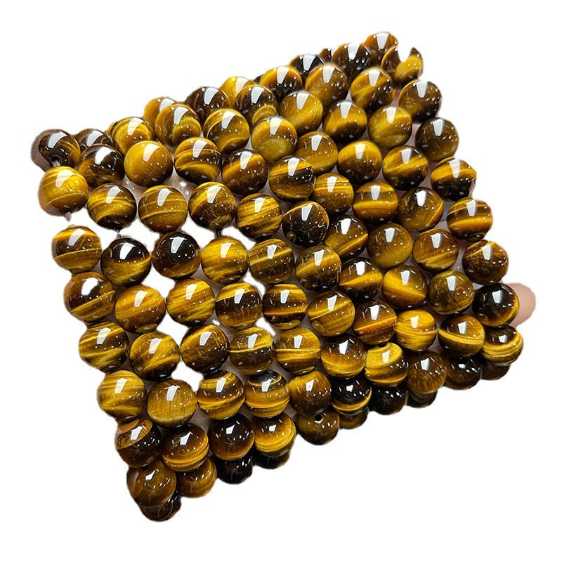 Women's & Men's Tiger's Eye For Tiger Stone Round Bracelets