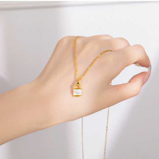 Simple Niche Temperament Clavicle Chain Female Copper Plated Necklaces
