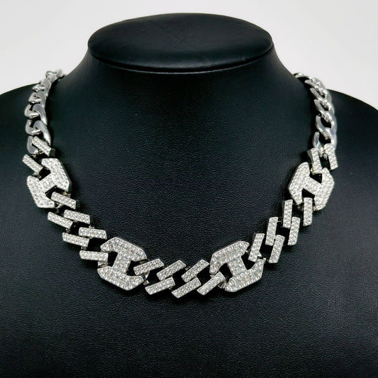 Hipster Cuban Link Chain Full Diamond Necklaces