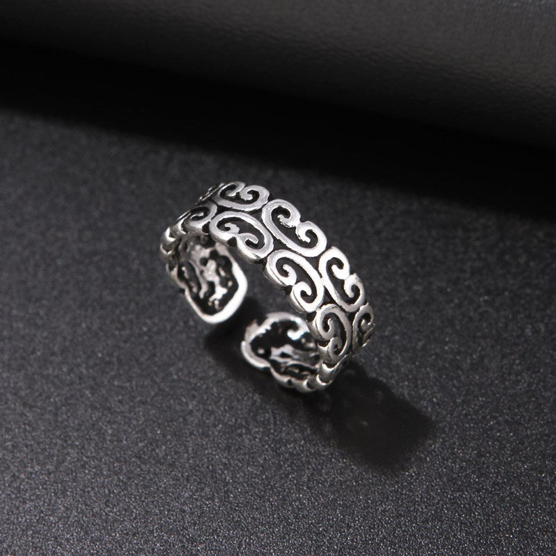 Women's & Men's Gate Cross Female Punk Trendy Open Rings