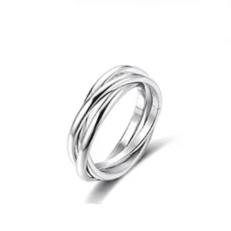 Personality Rotating Decompression Stainless Steel Corrosion Smear Oil Ring