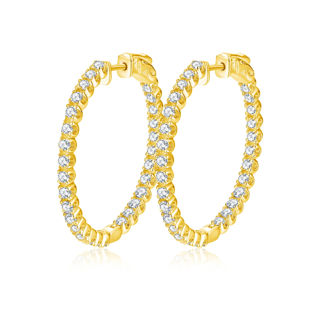 Trendy Women's Hoop Sterling Sier High-grade Earrings