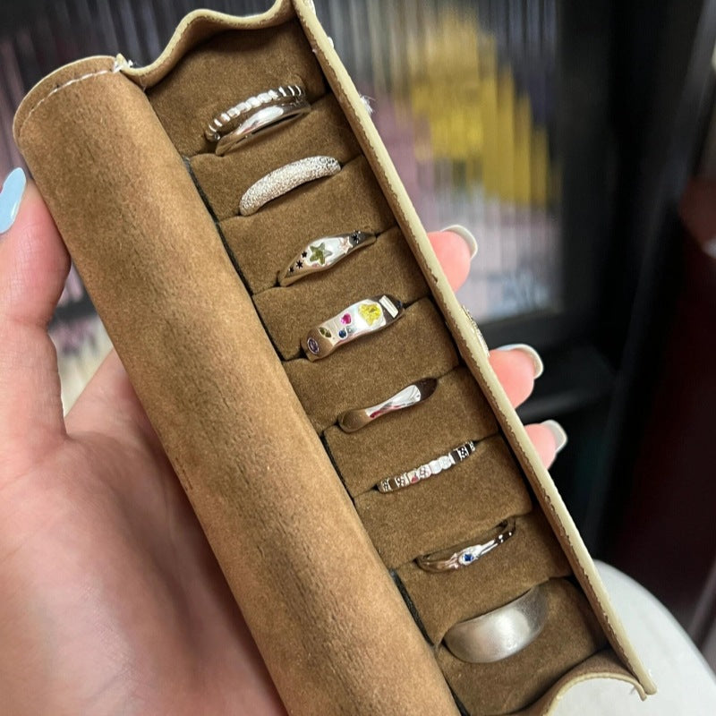 Female Summer Sier Plated Style Design Rings